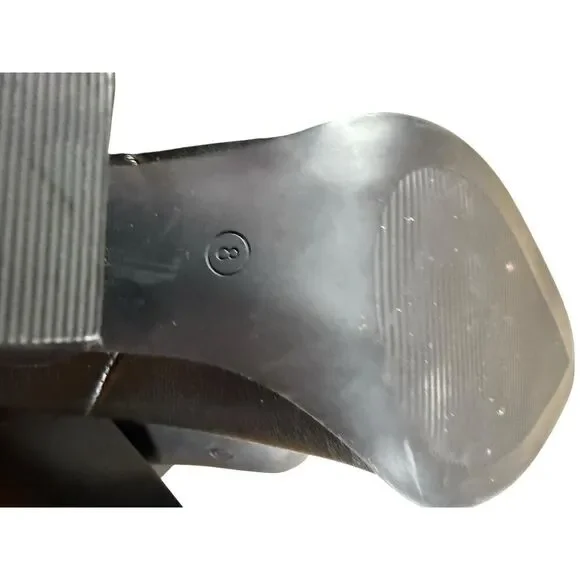 Steve Madden Lasso White Black Leather Western Tall Boots Size 8 Cowboy Style - Picture 5 of 6